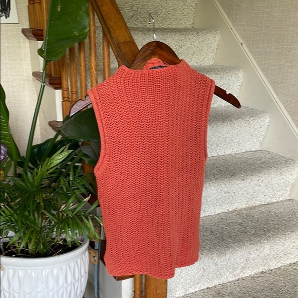 Takeout Boho Knit Rustic Orange Top Small - Picture 2 of 11